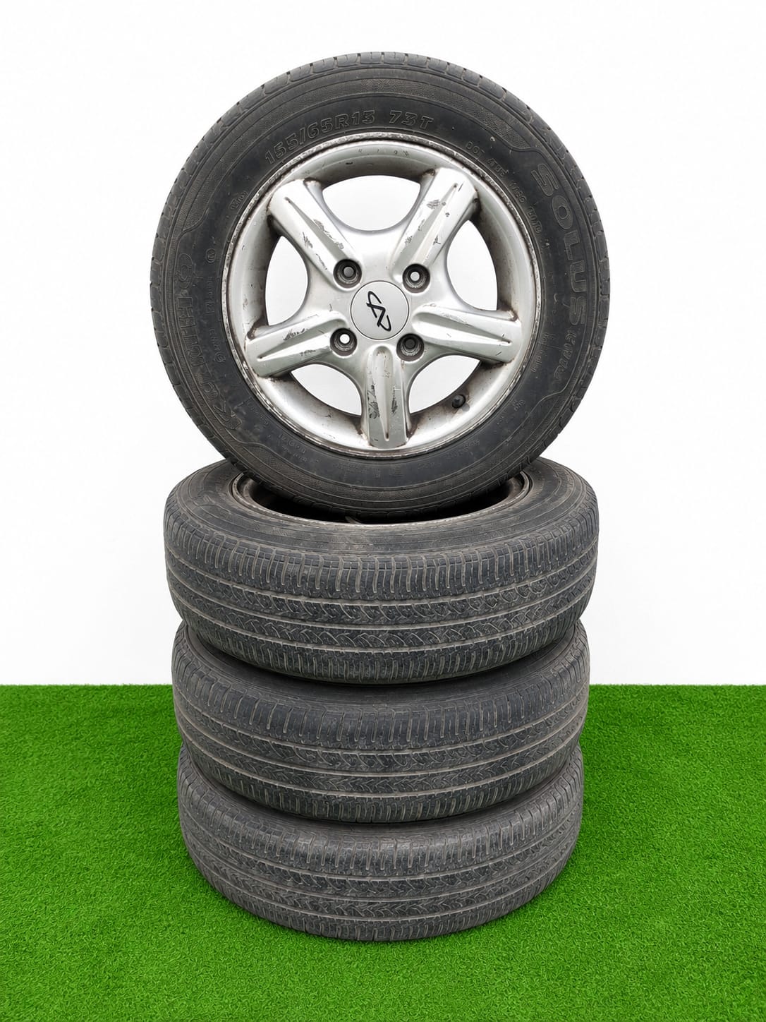Llantas chery iq juego usado +iva